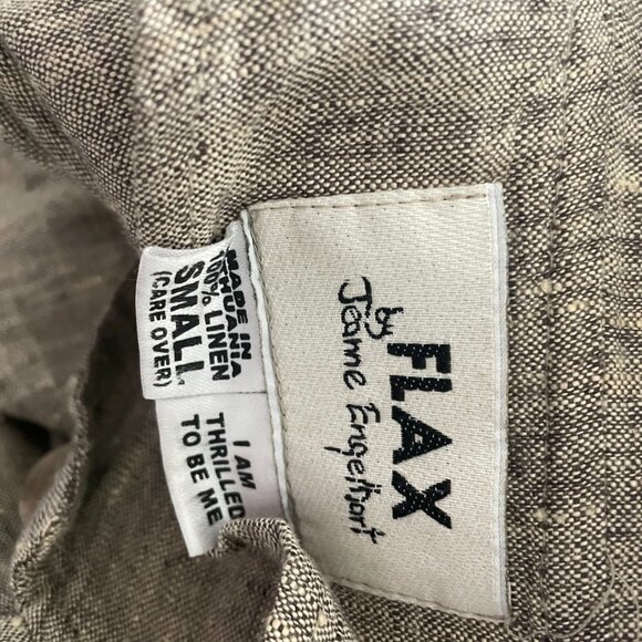 FLAX shacket jacket tunic button down - Picture 5 of 6